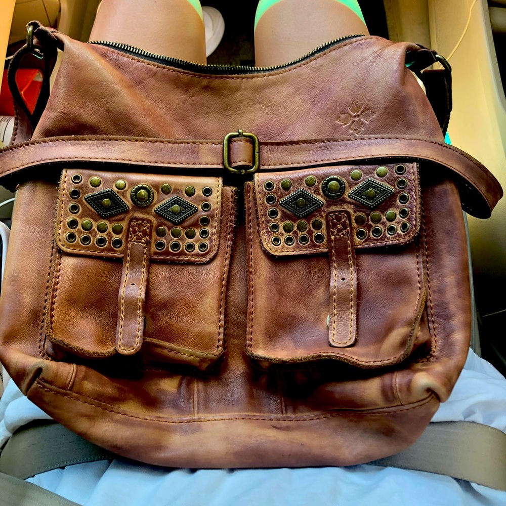 Italian Leather Patricia Nash Crossbody Bag